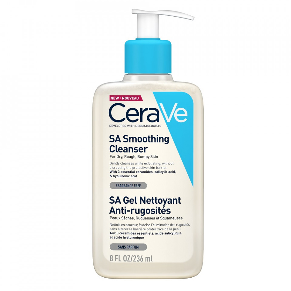 Oferte la Gel de curatare anti-rugozitati Cerave pentru pielea uscata sau aspra (Gramaj: 236 ml, Concentratie: Gel de curatare)