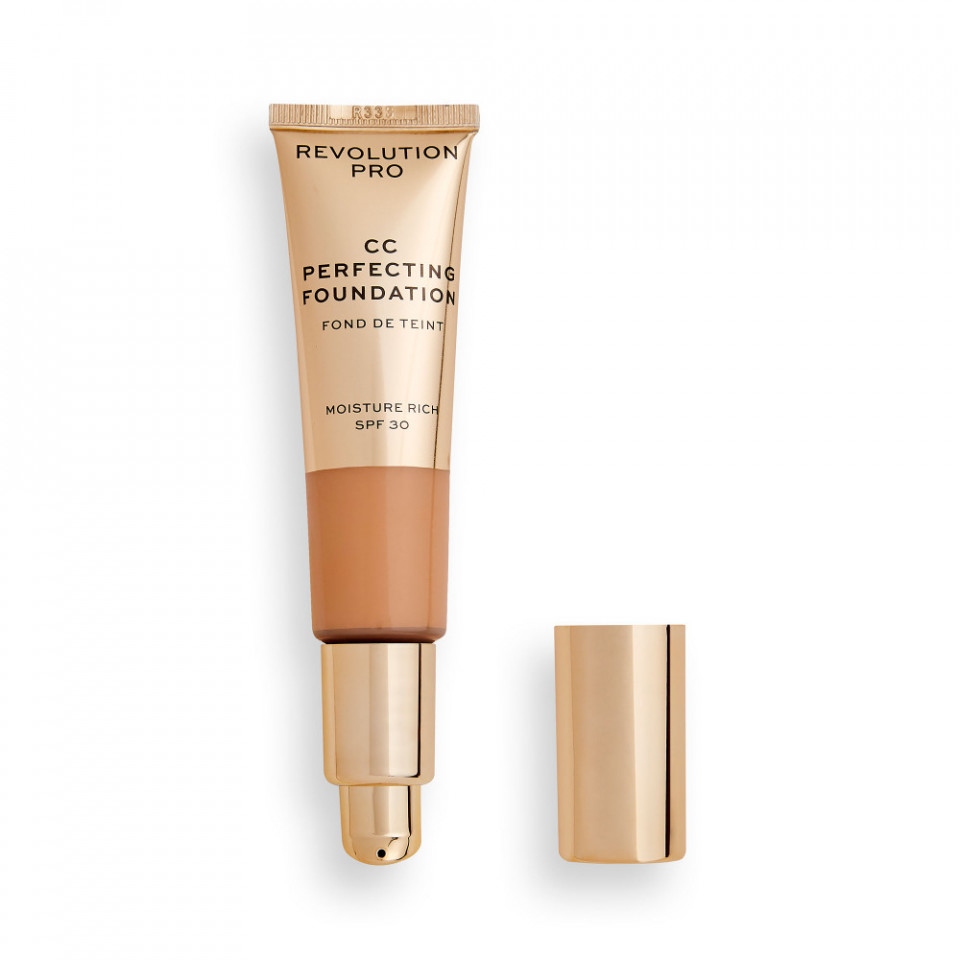 Oferte la Fond de ten Makeup Revolution Pro CC Perfecting Spf 30 (Concentratie: Fond de ten, Gramaj: 26 ml, Nuanta fond de ten: F8)