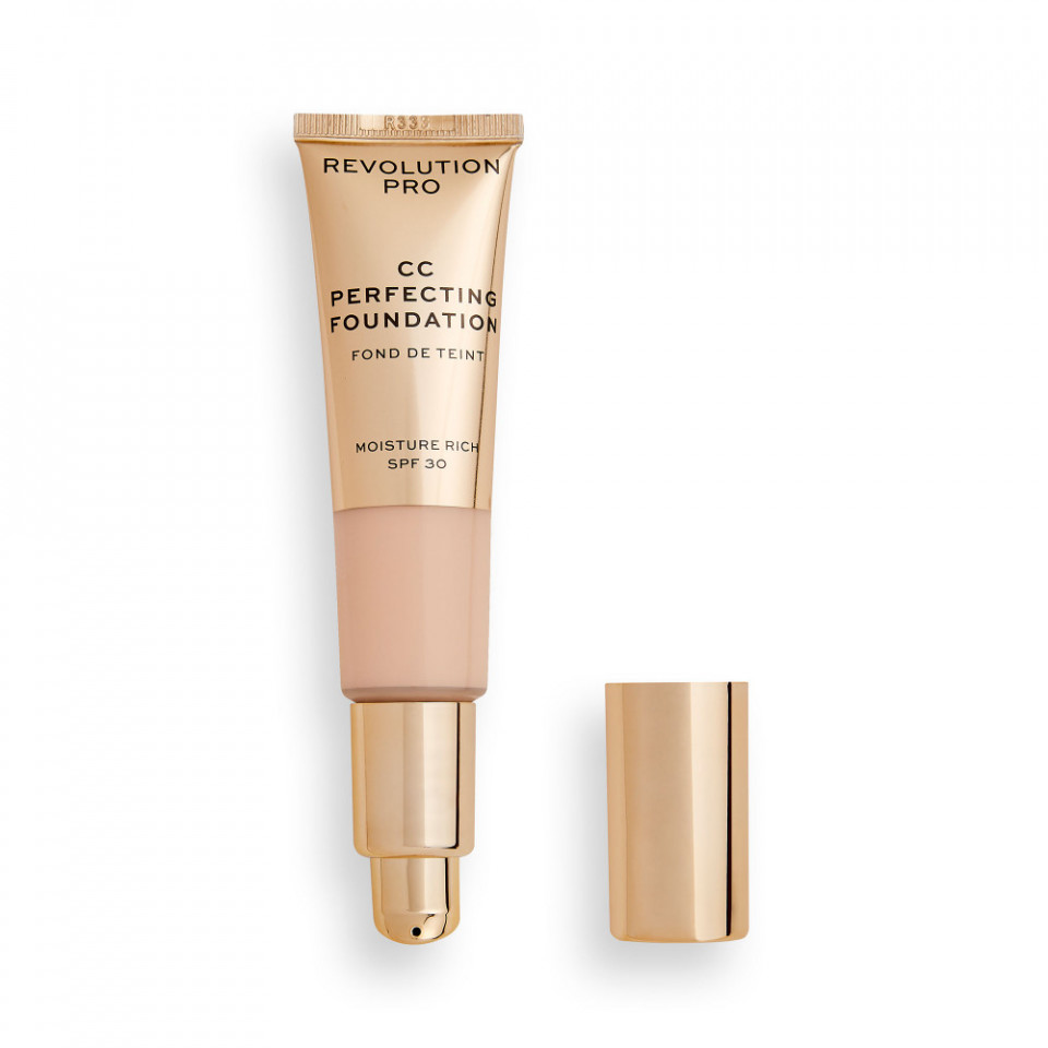 Oferte la Fond de ten Makeup Revolution Pro CC Perfecting Spf 30 (Concentratie: Fond de ten, Gramaj: 26 ml, Nuanta fond de ten: F10)