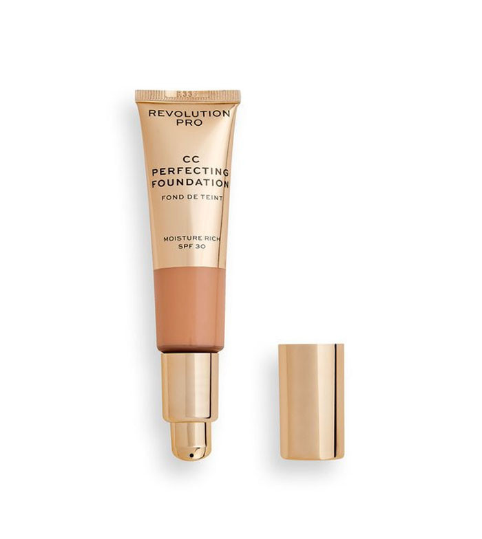 Oferte la Fond de ten Makeup Revolution Pro CC Perfecting Spf 30 (Concentratie: Fond de ten, Gramaj: 26 ml, Nuanta fond de ten: F9)