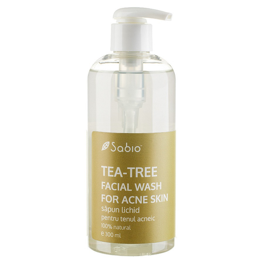 Oferte la Sapun lichid pentru ten acneic Tea-Tree Facial Wash, Sabio (Gramaj: 300 ml, Concentratie: Sapun lichid)