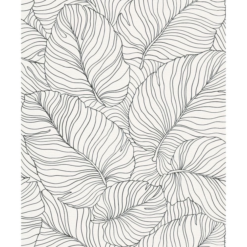 Oferte la Tapet vinil Phoenix, model vegetal, alb, 10 m x 53 cm
