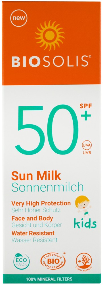 Oferte la Lapte de soare cu protectie solara pentru copii, SPF 50+, 100ml Biosolis