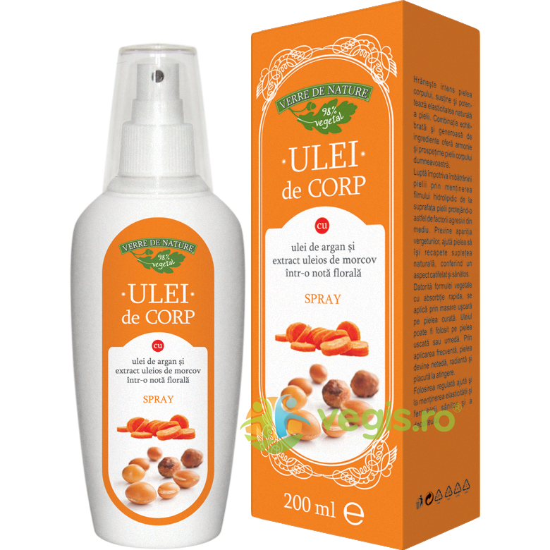 Oferte la Ulei (Spray) de Corp cu Argan si Morcov 200ml