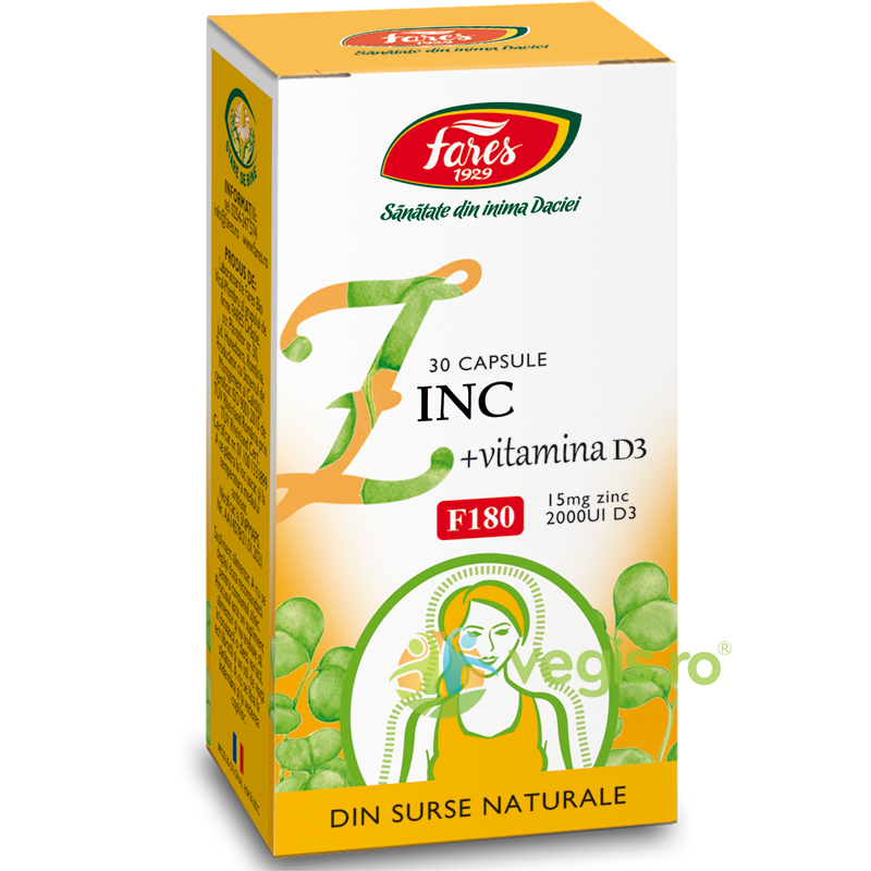 Oferte la Zinc + Vitamina D3 (F180) 30cps