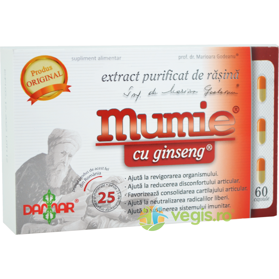 Oferte la Extract de Rasina Mumie cu Ginseng 60cps