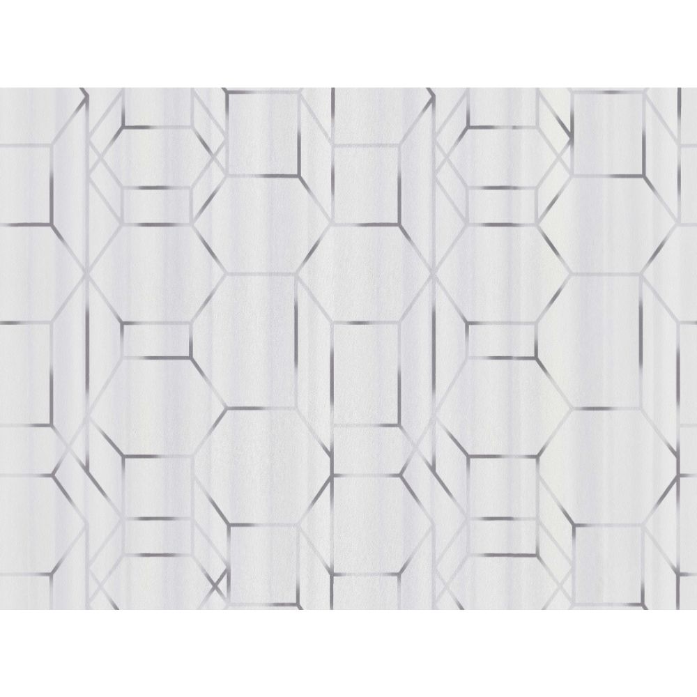 Oferte la Tapet vinil Dimensions 219600, model geometric, alb/gri, 10 x 0.53 m