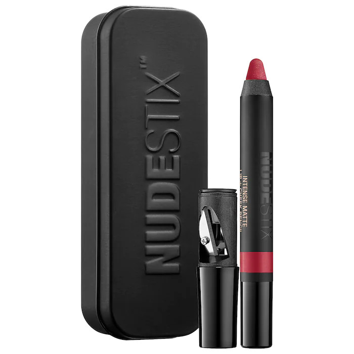 Oferte la Creion pentru buze si obraji Nudestix Lips Intense Matte Lip + Cheek Pencil, 2,8 g (Gramaj: 2.8 g, Culoare produse: Stiletto)
