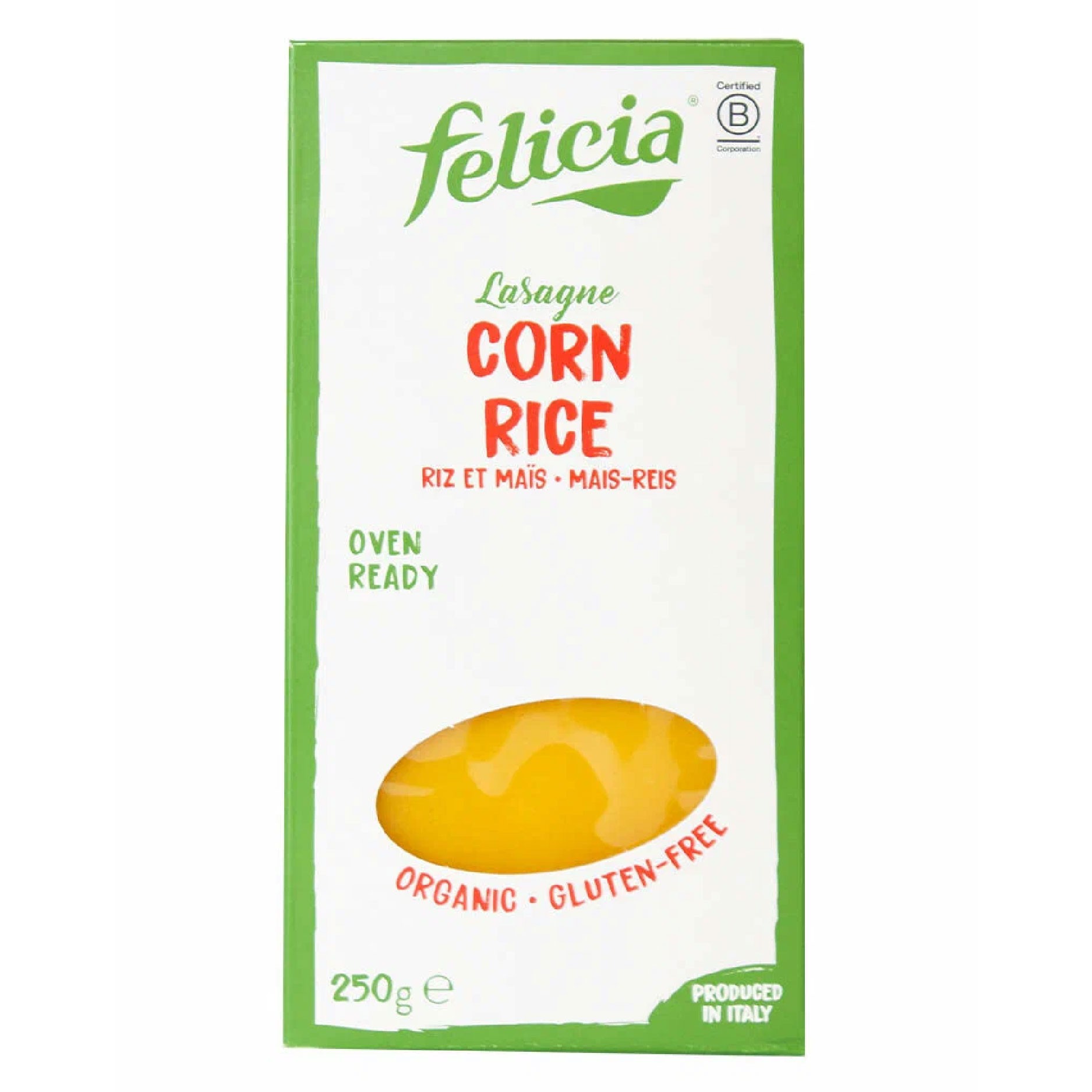 Oferte la Lasagna bio malai si orez, 250g Felicia