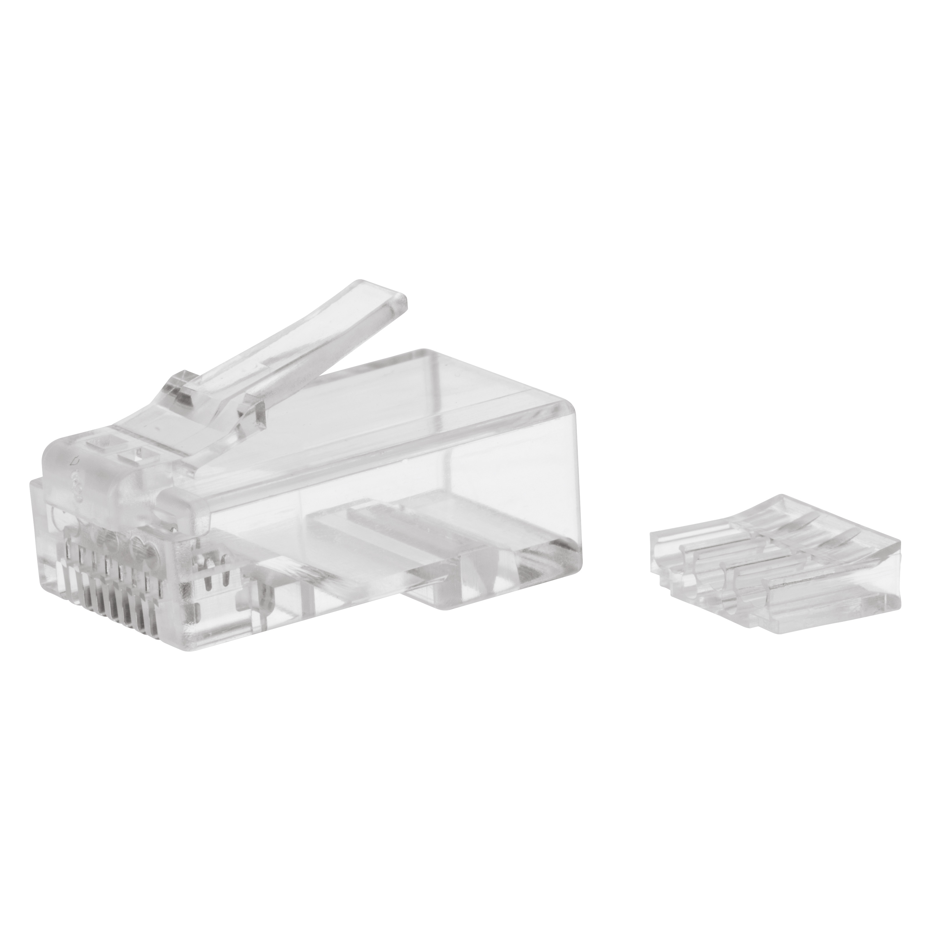 Oferte la Set conectori RJ45 Emos, pentru cablu UTP CAT6, transparent, 20 buc