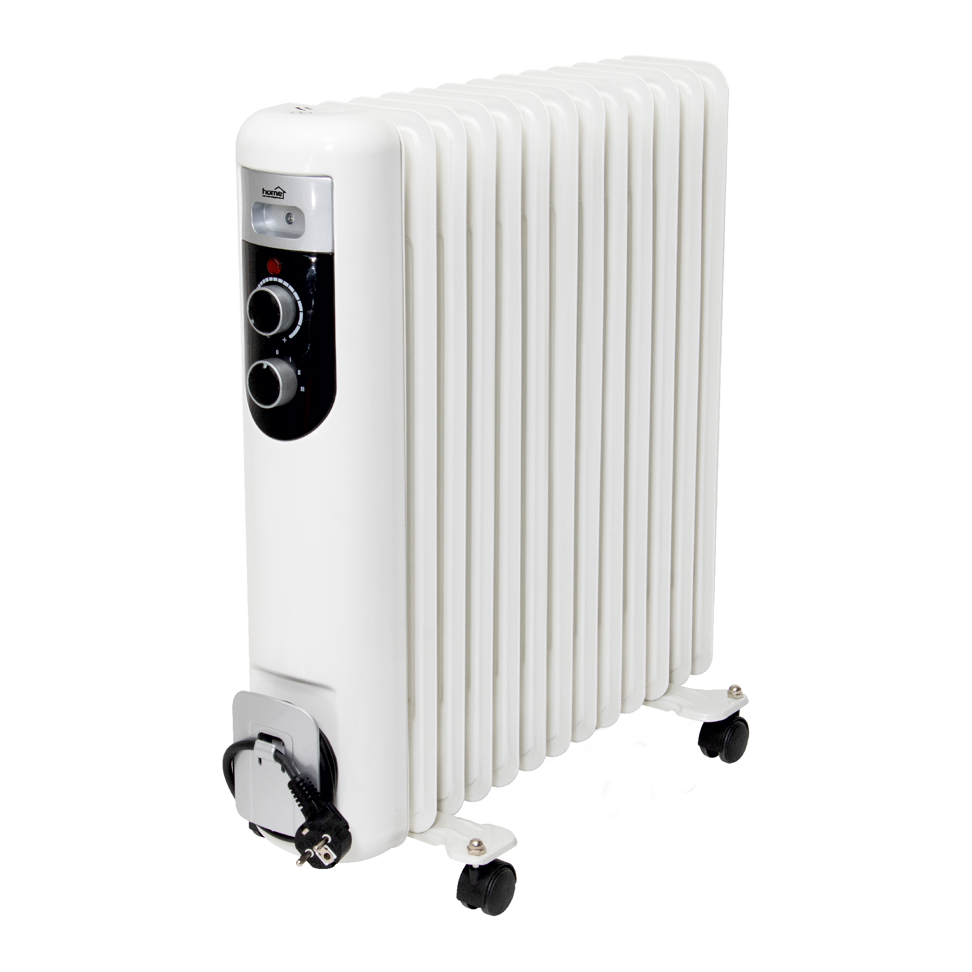 Oferte la  Calorifer electric cu ulei Home by Somogyi FKOS 13M, 2500W, aluminiu, alb, 60 x 58 cm