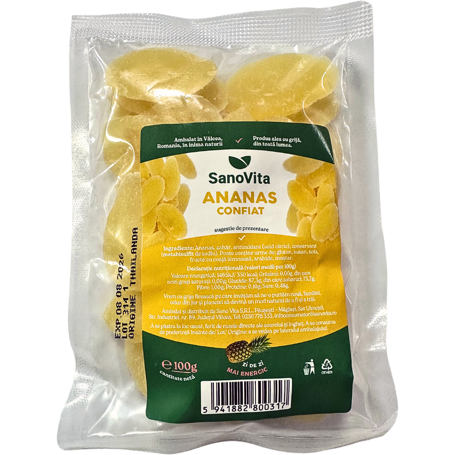 Oferte la Ananas Confiat 100g