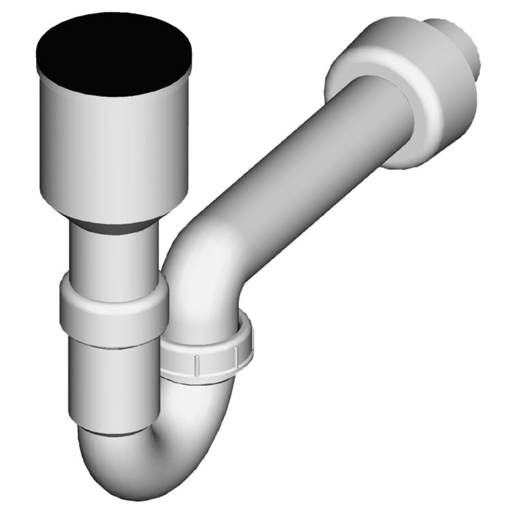 Oferte la Sifon rigid pentru pisoar Liv, scurgere verticala, material PP, alb, Ø 40 mm