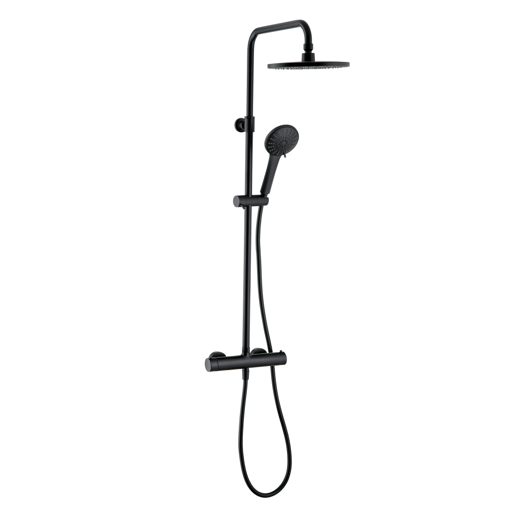 Oferte la Set dus Wirquin, cu para dus cu 5 jeturi, negru mat, furtun dus, 1.5 m