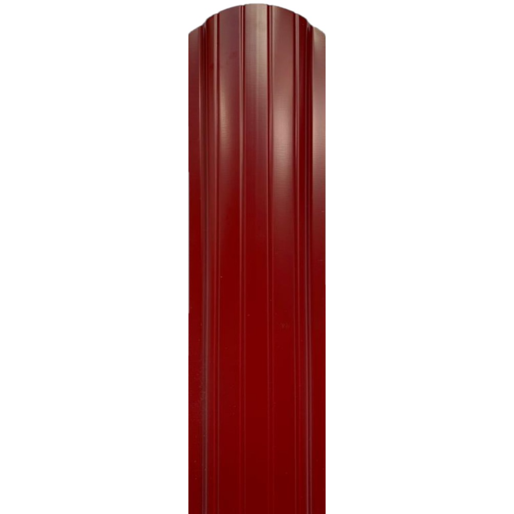 Oferte la Sipca metalica gard, otel galvanizat, zincat, rosu, RAL 3011, lucios, 0.45 mm, 1750 x 101 mm