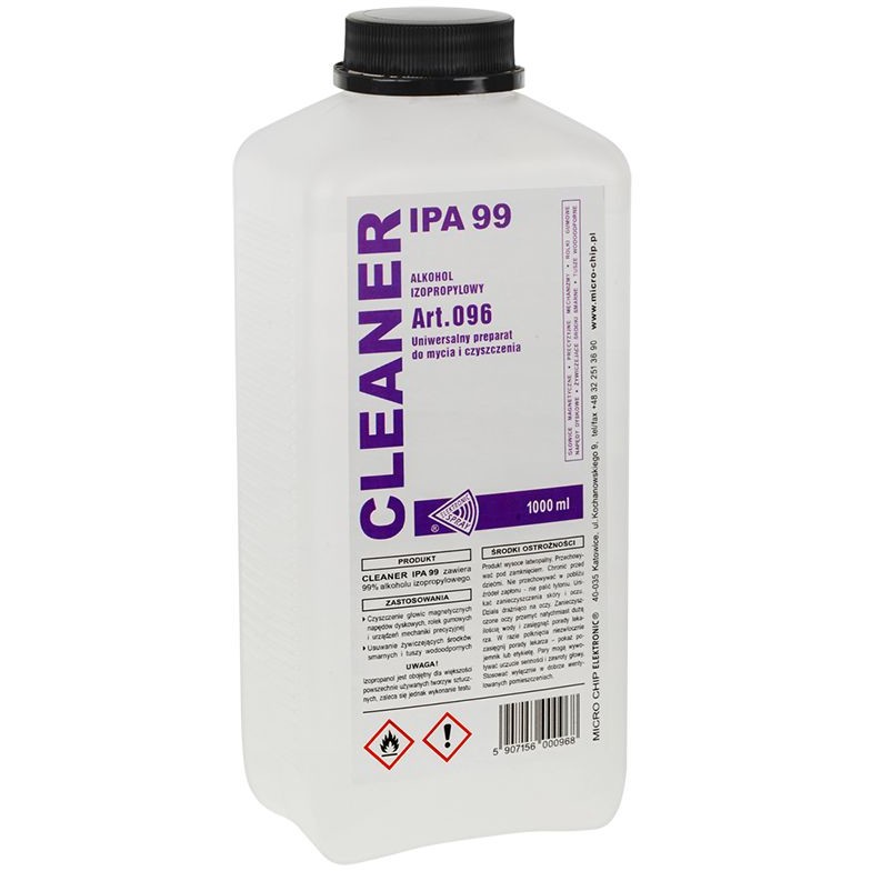CLEANSER ALCOOL IZOPROPILIC 99 1L MICROCHIP