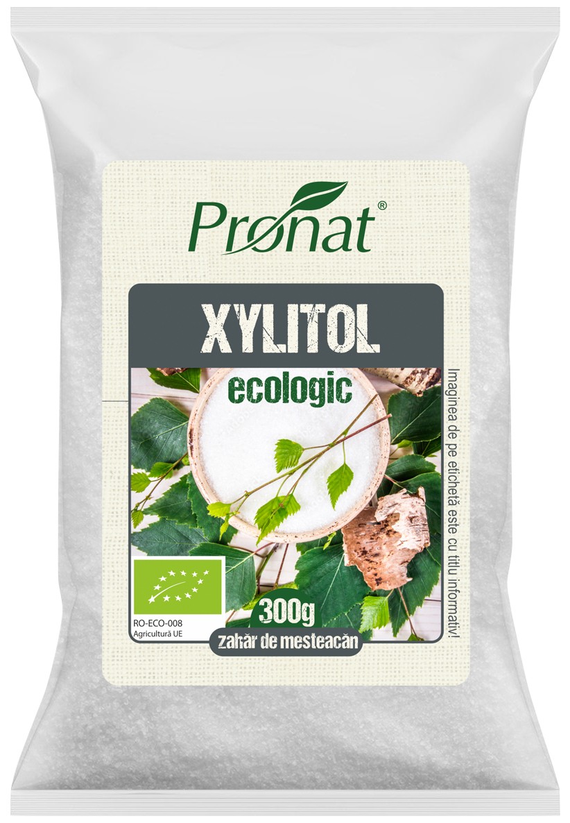 Oferte la Zahar de mesteacan bio cristale, 100% xylitol, 300g Pronat