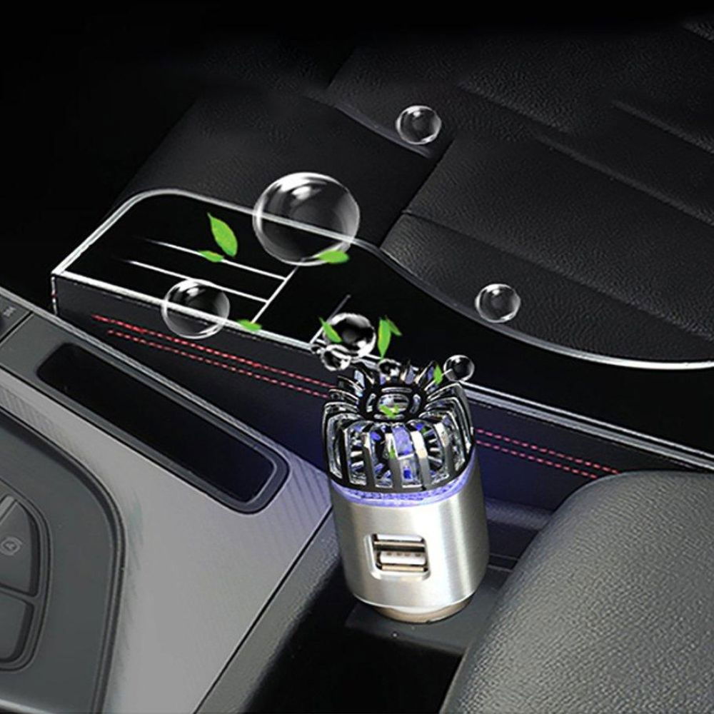 Purificator auto cu incarcator dual port USB