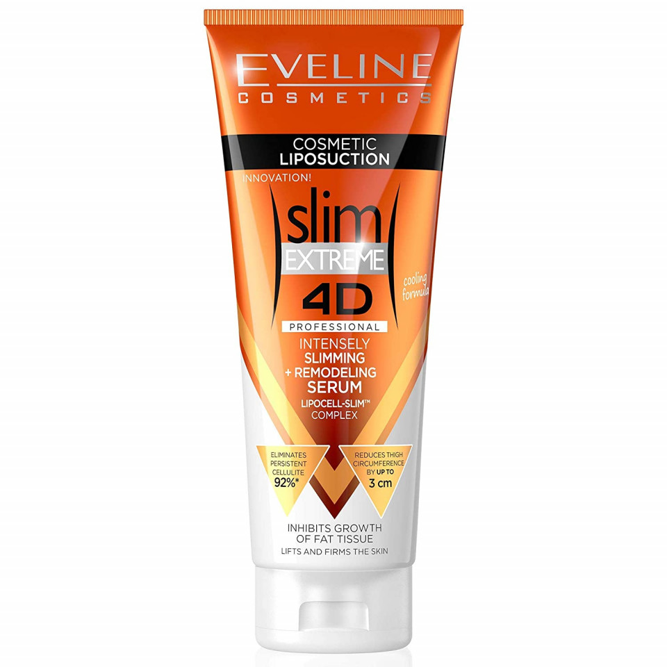 Oferte la Ser anticelulitic intensiv, Eveline Cosmetics, Slim Extreme 4D (Gramaj: 250 ml, Concentratie: Crema anticelulitica)