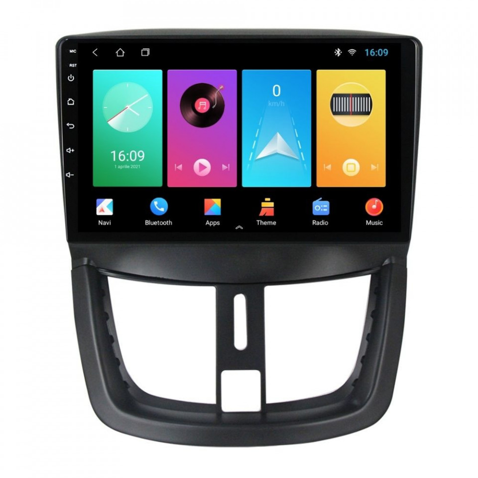 Oferte la Navigatie dedicata cu Android Peugeot 207 2006 - 2015, 1GB RAM, Radio GPS Dual Zone, Display HD IPS 9" Touchscreen, Internet Wi-Fi, Bluetooth, MirrorLink, USB