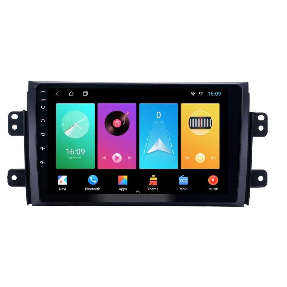 Oferte la Navigatie dedicata cu Android Fiat Sedici 2006 - 2015, 1GB RAM, Radio GPS Dual Zone, Display HD IPS 9" Touchscreen, Internet Wi-Fi, Bluetooth, MirrorLink, USB