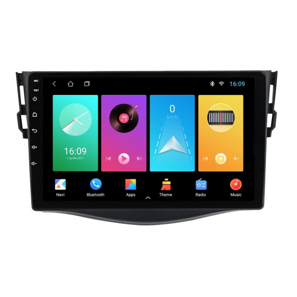 Oferte la Navigatie dedicata cu Android Toyota Rav4 III 2005 - 2013, 1GB RAM, Radio GPS Dual Zone, Display HD IPS 9" Touchscreen, Internet Wi-Fi, Bluetooth, MirrorLink, USB