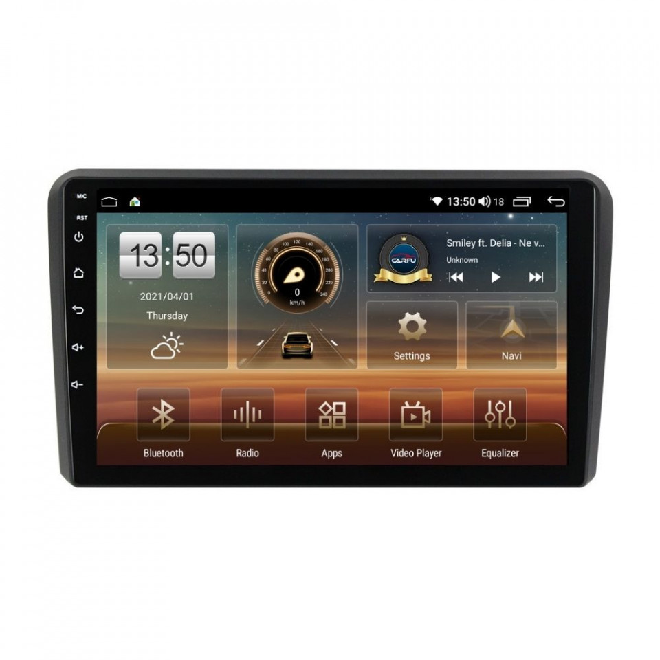 Oferte la Navigatie dedicata cu Android Audi A3 (8P1) 2003 - 2013, 4GB RAM, Radio GPS Dual Zone, Display HD QLED 9" Touchscreen, Internet Wi-Fi si slot SIM 4G, Bluetooth, MirrorLink, USB
