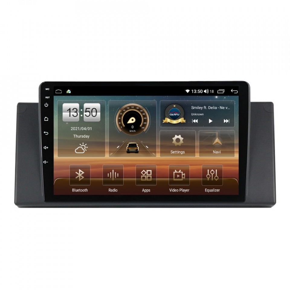 Oferte la Navigatie dedicata cu Android BMW Seria 5 (E39) 1995 - 2003, 4GB RAM, Radio GPS Dual Zone, Display HD QLED 9" Touchscreen, Internet Wi-Fi si slot SIM 4G, Bluetooth, MirrorLink, USB
