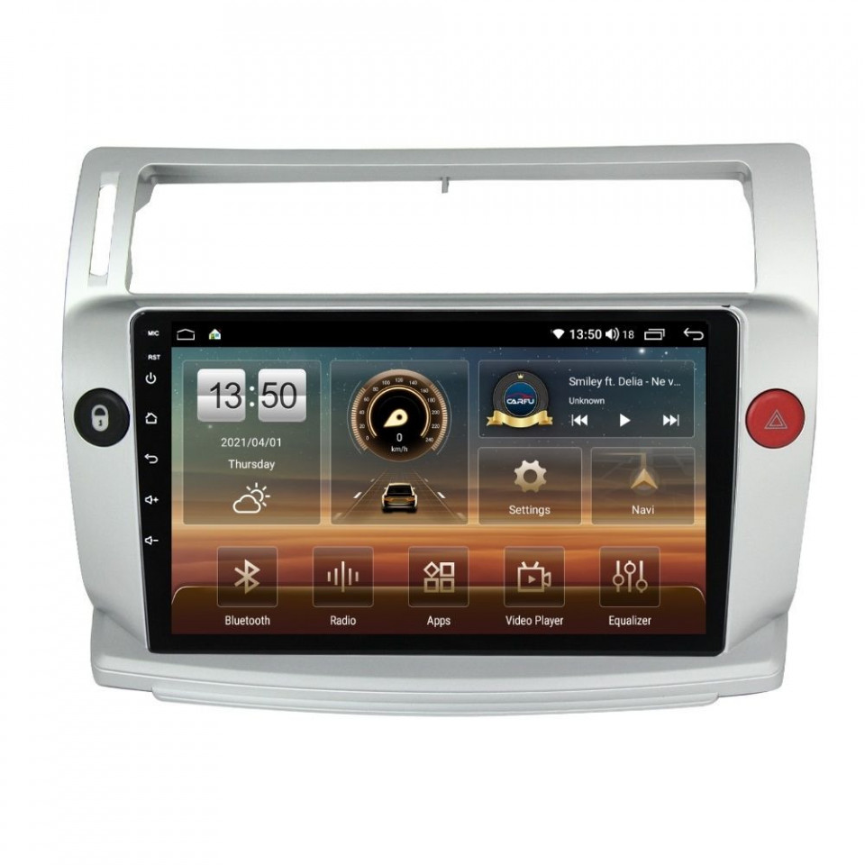 Oferte la Navigatie dedicata cu Android Citroen C4 I 2004 - 2009, 4GB RAM, Radio GPS Dual Zone, Display HD QLED 9" Touchscreen, Internet Wi-Fi si slot SIM 4G, Bluetooth, MirrorLink, USB