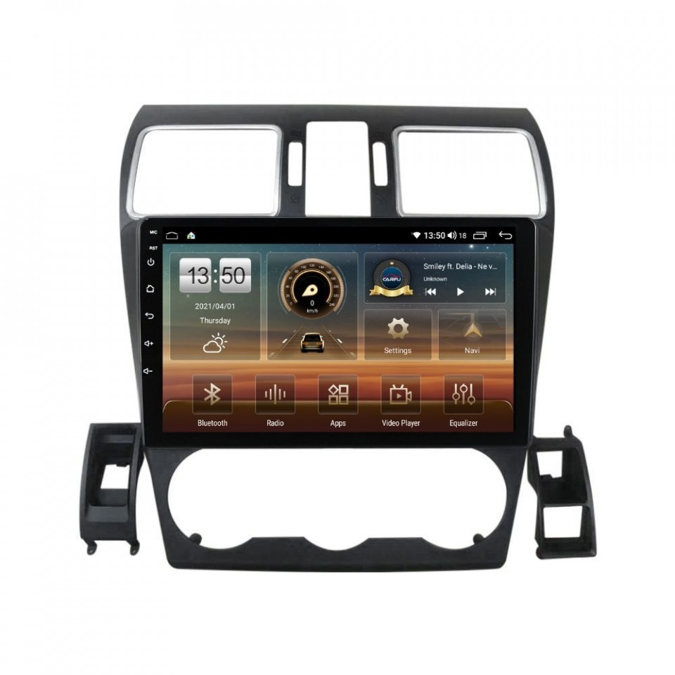 Oferte la Navigatie dedicata cu Android Subaru Forester 2013 - 2018, 4GB RAM, Radio GPS Dual Zone, Display HD QLED 9" Touchscreen, Internet Wi-Fi si slot SIM 4G, Bluetooth, MirrorLink, USB