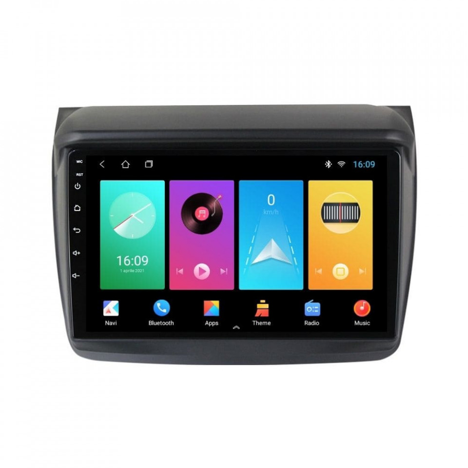 Oferte la Navigatie dedicata cu Android Mitsubishi L200 2005 - 2015, 1GB RAM, Radio GPS Dual Zone, Display HD IPS 9" Touchscreen, Internet Wi-Fi, Bluetooth, MirrorLink, USB