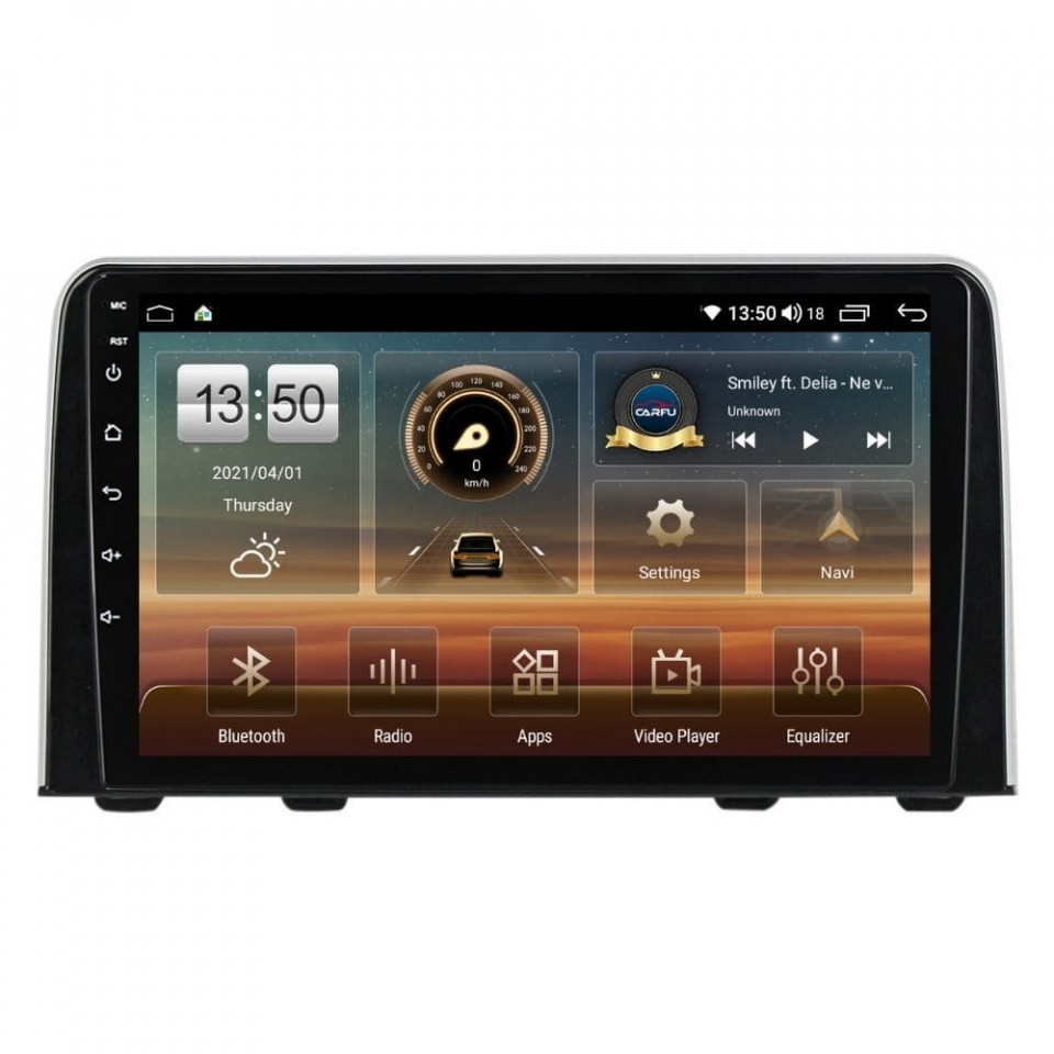 Oferte la Navigatie dedicata cu Android Honda CR-V V 2017 - 2022, 4GB RAM, Radio GPS Dual Zone, Display HD QLED 9" Touchscreen, Internet Wi-Fi si slot SIM 4G, Bluetooth, MirrorLink, USB