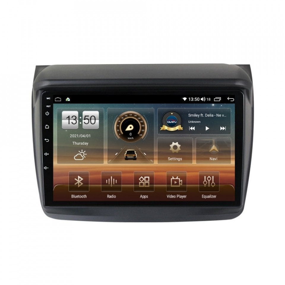 Oferte la Navigatie dedicata cu Android Mitsubishi L200 2005 - 2015, 4GB RAM, Radio GPS Dual Zone, Display HD QLED 9" Touchscreen, Internet Wi-Fi si slot SIM 4G, Bluetooth, MirrorLink, USB