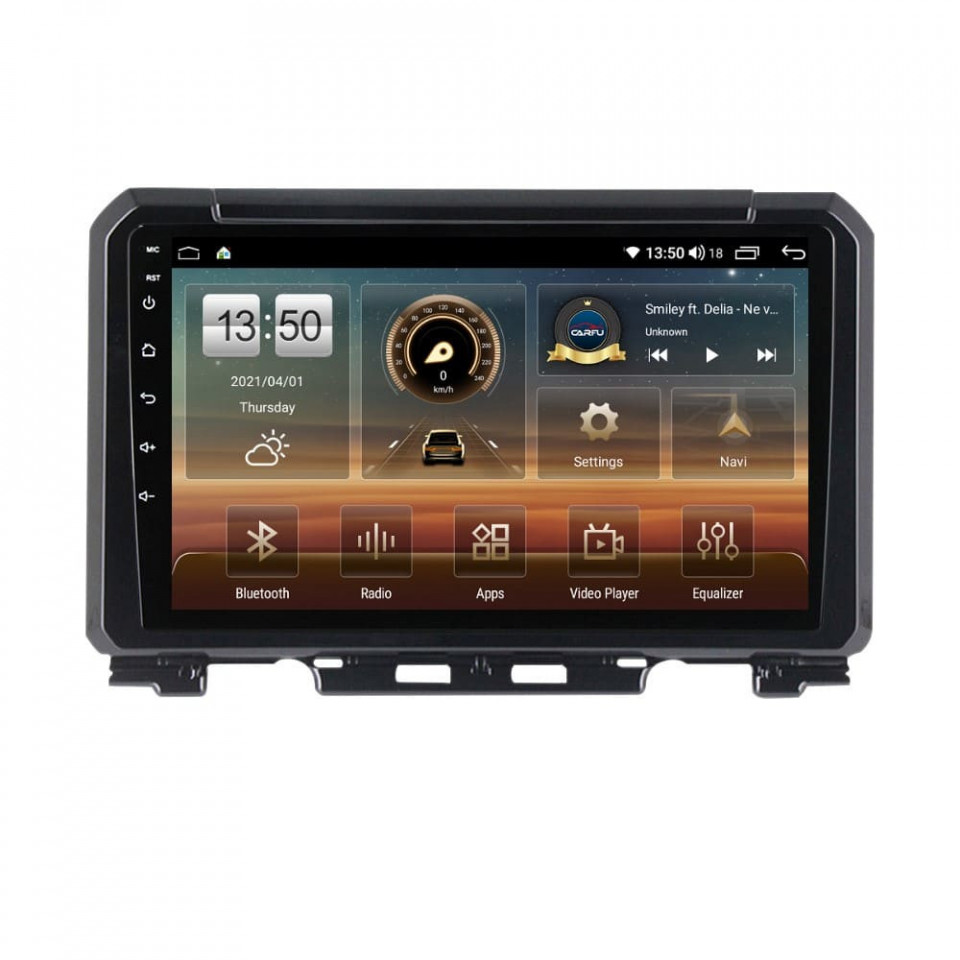 Oferte la Navigatie dedicata cu Android Suzuki Jimny dupa 2018, 4GB RAM, Radio GPS Dual Zone, Display HD QLED 9" Touchscreen, Internet Wi-Fi si slot SIM 4G, Bluetooth, MirrorLink, USB