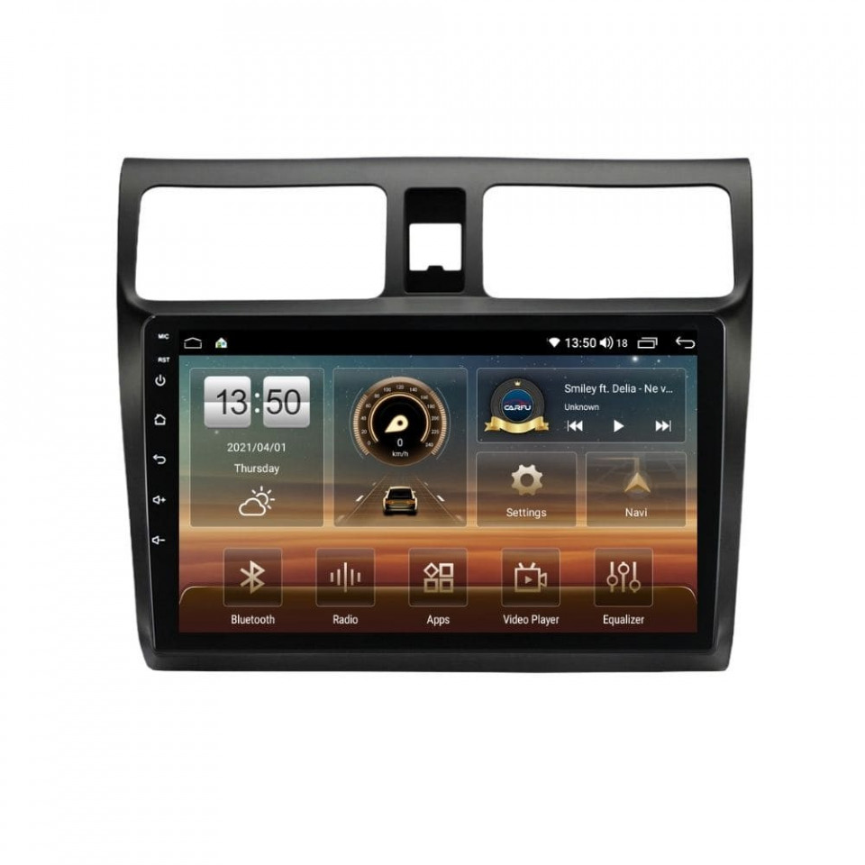 Oferte la Navigatie dedicata cu Android Suzuki Swift III 2005 - 2010, 4GB RAM, Radio GPS Dual Zone, Display HD QLED 10" Touchscreen, Internet Wi-Fi si slot SIM 4G, Bluetooth, MirrorLink, USB