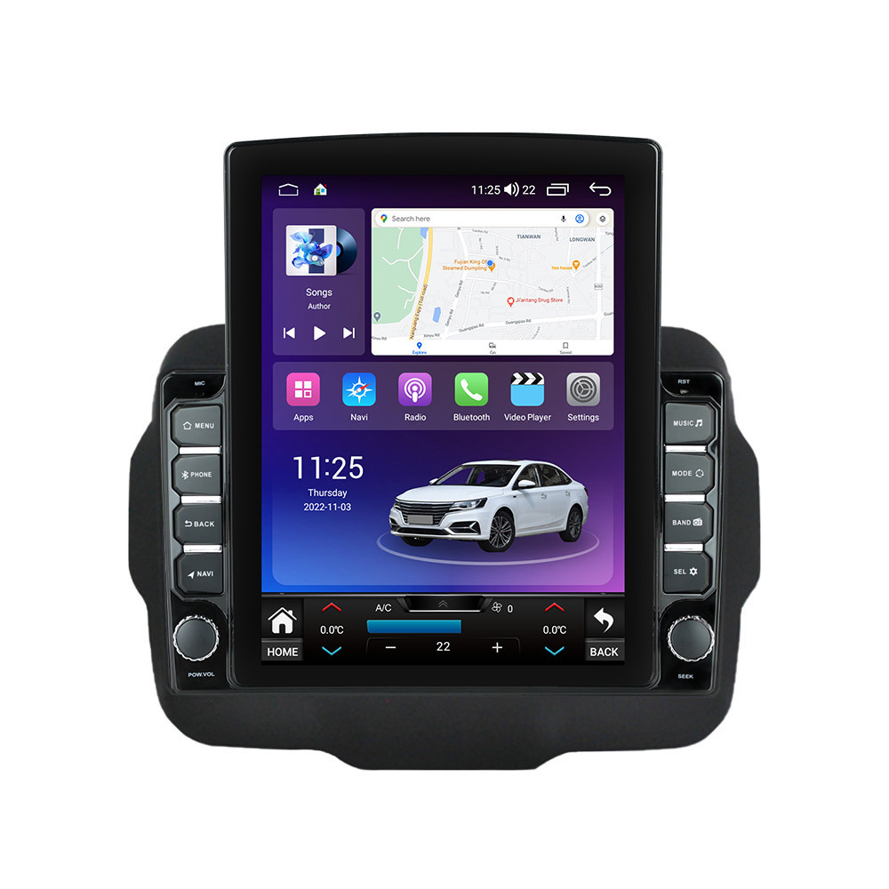 Oferte la Navigatie dedicata cu Android Jeep Renegade dupa 2014, 4GB RAM, Radio GPS Dual Zone, Touchscreen IPS 9.7" HD tip Tesla, Internet Wi-Fi si slot SIM 4G, Bluetooth, MirrorLink, USB