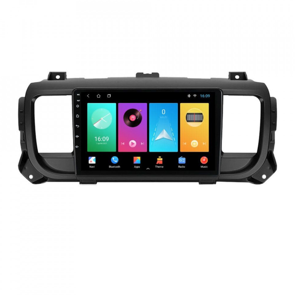 Oferte la Navigatie dedicata cu Android Citroen Jumpy dupa 2016, 1GB RAM, Radio GPS Dual Zone, Display HD IPS 9" Touchscreen, Internet Wi-Fi, Bluetooth, MirrorLink, USB
