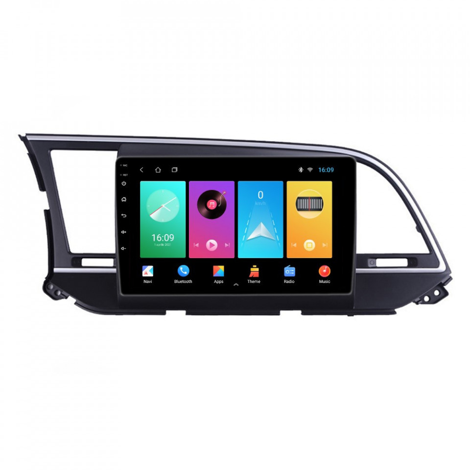 Oferte la Navigatie dedicata cu Android Hyundai Elantra VI 2015 - 2018, 1GB RAM, Radio GPS Dual Zone, Display HD IPS 9" Touchscreen, Internet Wi-Fi, Bluetooth, MirrorLink, USB