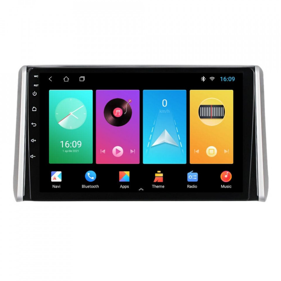 Oferte la Navigatie dedicata cu Android Toyota Rav4 V dupa 2018, 2GB RAM, Radio GPS Dual Zone, Display HD IPS 10" Touchscreen, Internet Wi-Fi, Bluetooth, MirrorLink, USB