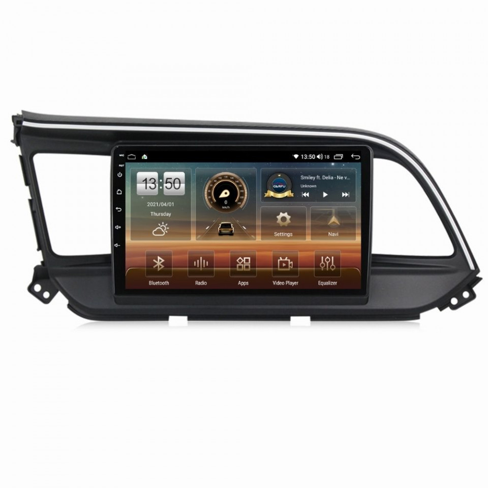 Oferte la Navigatie dedicata cu Android Hyundai Elantra VI 2019 - 2020, 4GB RAM, Radio GPS Dual Zone, Display HD QLED 9" Touchscreen, Internet Wi-Fi si slot SIM 4G, Bluetooth, MirrorLink, USB