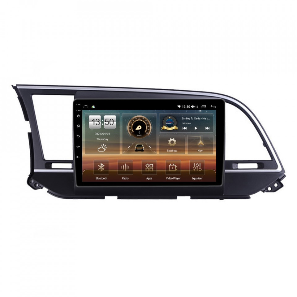 Oferte la Navigatie dedicata cu Android Hyundai Elantra VI 2015 - 2018, 4GB RAM, Radio GPS Dual Zone, Display HD QLED 9" Touchscreen, Internet Wi-Fi si slot SIM 4G, Bluetooth, MirrorLink, USB