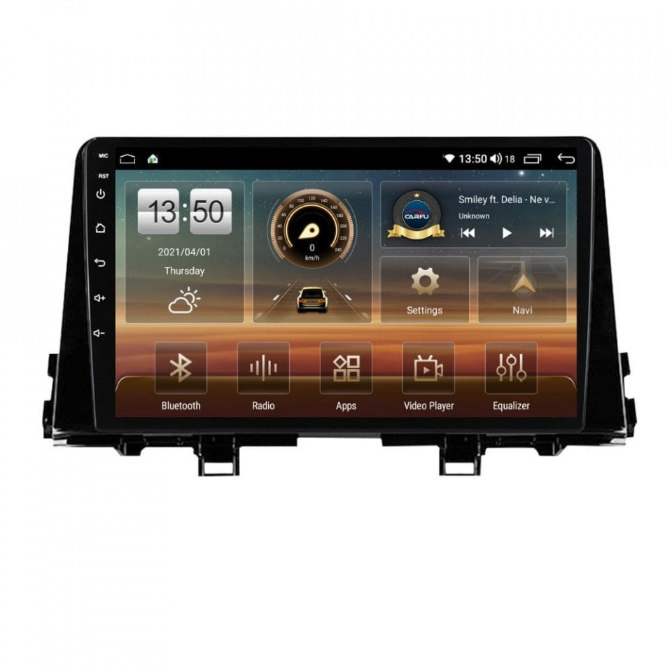 Oferte la Navigatie dedicata cu Android Kia Picanto dupa 2017, 4GB RAM, Radio GPS Dual Zone, Display HD QLED 9" Touchscreen, Internet Wi-Fi si slot SIM 4G, Bluetooth, MirrorLink, USB