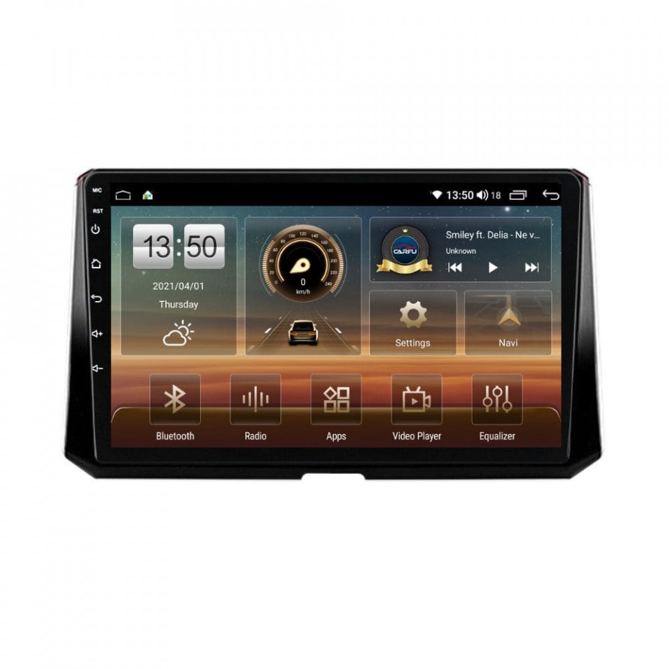 Oferte la Navigatie dedicata cu Android Toyota Corolla E21 dupa 2019, 4GB RAM, Radio GPS Dual Zone, Display HD QLED 10" Touchscreen, Internet Wi-Fi si slot SIM 4G, Bluetooth, MirrorLink, USB