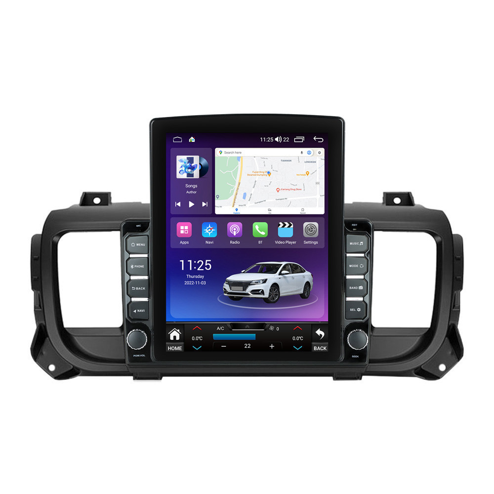 Oferte la Navigatie dedicata cu Android Citroen Jumpy dupa 2016, 4GB RAM, Radio GPS Dual Zone, Touchscreen IPS 9.7" HD tip Tesla, Internet Wi-Fi si slot SIM 4G, Bluetooth, MirrorLink, USB