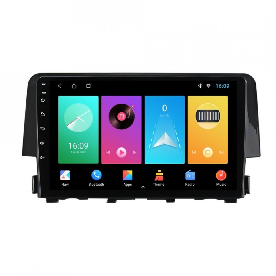 Oferte la Navigatie dedicata cu Android Honda Civic X 2015 - 2021, 1GB RAM, Radio GPS Dual Zone, Display HD IPS 9" Touchscreen, Internet Wi-Fi, Bluetooth, MirrorLink, USB