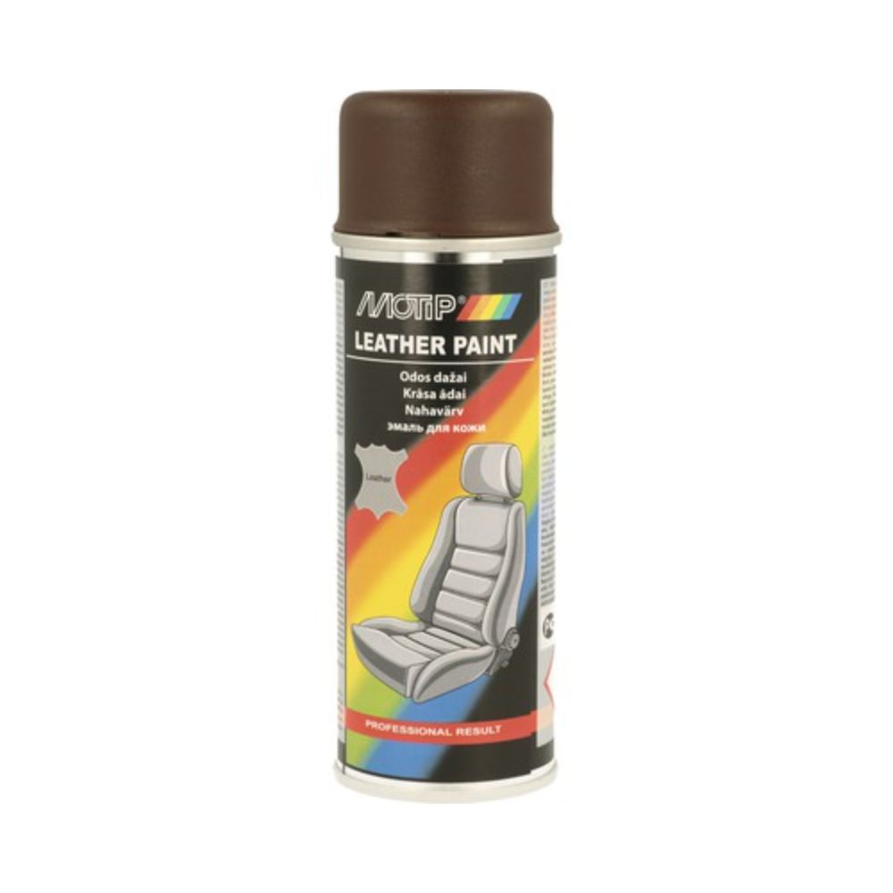 Oferte la Vopsea spray lac pentru piele MoTip, maro RAL 8001, lucios, interior, 200 ml