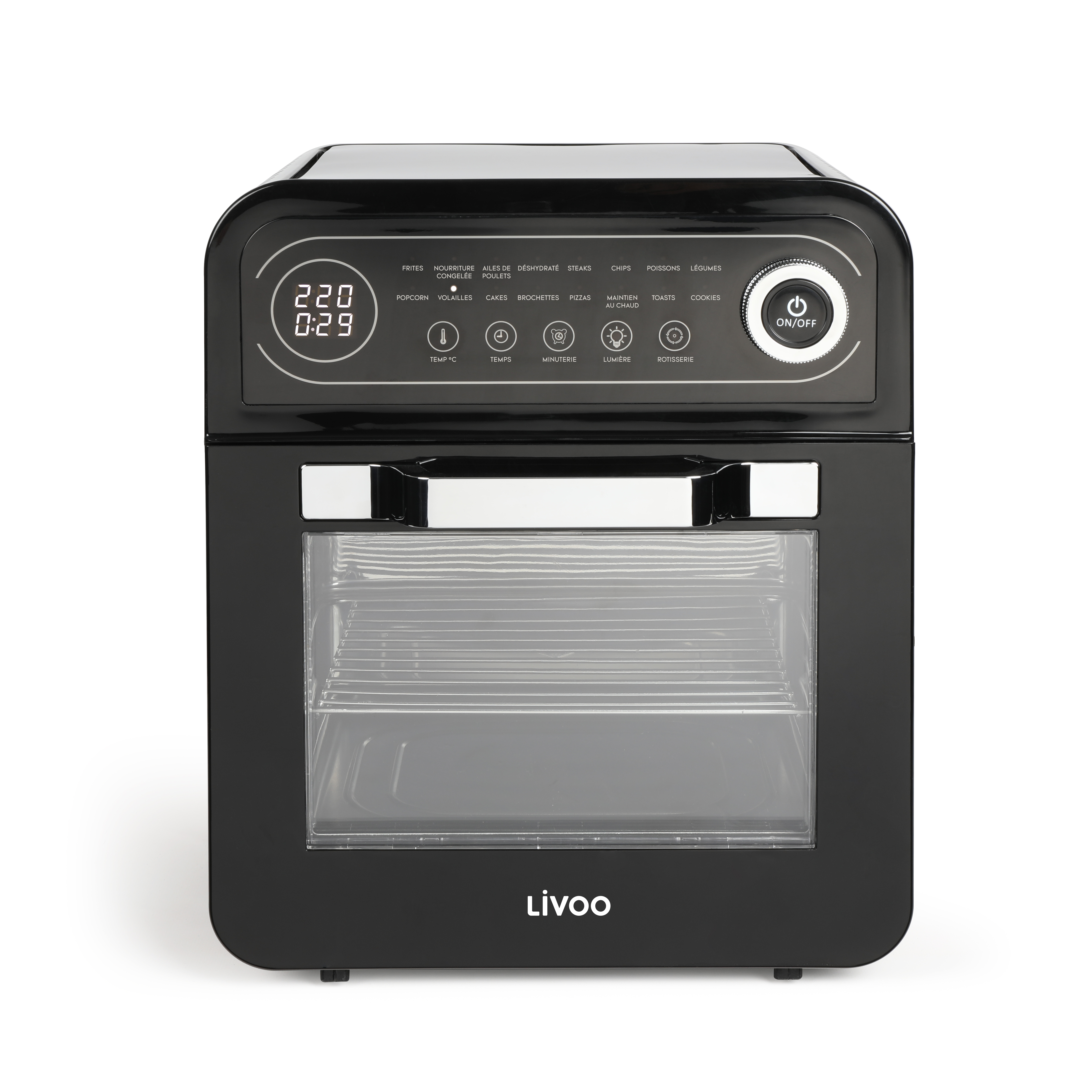 Oferte la Friteuza-Cuptor cu aer cald Livoo DOC255, 1600 W, Capacitate 12 L, 16 programe