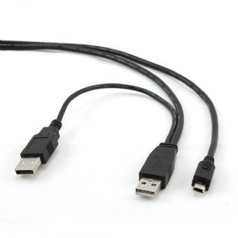 Oferte la Cablu Adaptor Gembird USB 2.0 dual A - mini 5PM, 0.9m, bulk