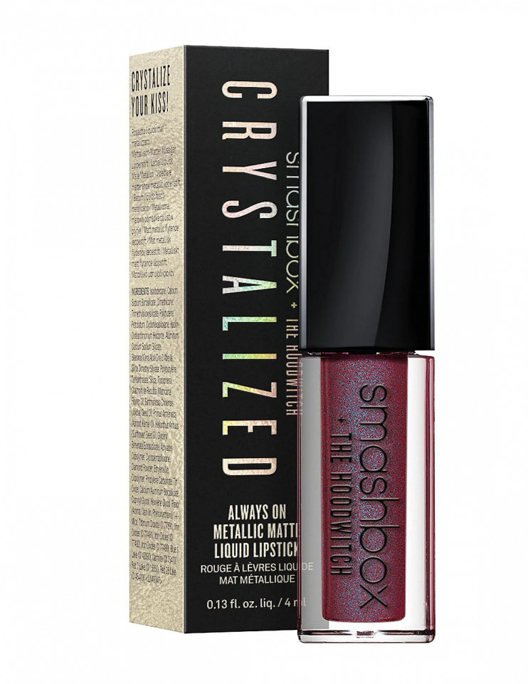Oferte la Ruj lichid mat Smashbox Crystalized Always On Metallic Matte, 4 ml (Concentratie: Ruj, Nuanta Ruj:  Damnethyst)