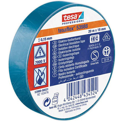 Oferte la BANDA IZOLATOARE TESAFLEX 20M ALBASTRU 10BUC
